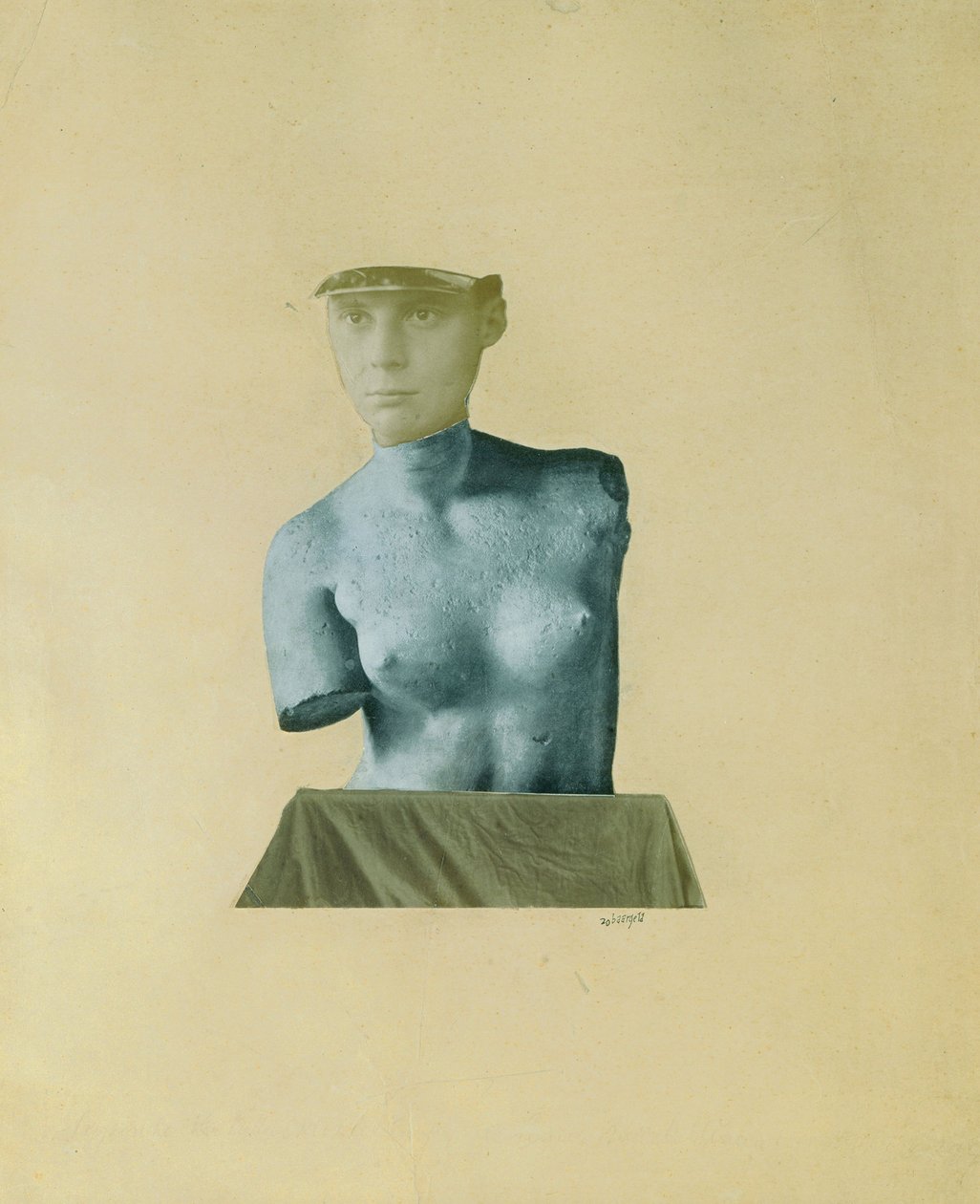 Typique amalgame vertical du Dada Baargeld - Typický vertikální nepořádek jako zobrazení Dada Baargeld - Johannes Theodor Baargeld (Zentrodada) (1892-1927). Kombinovaná technika na palubě od Johannes Baargeld
