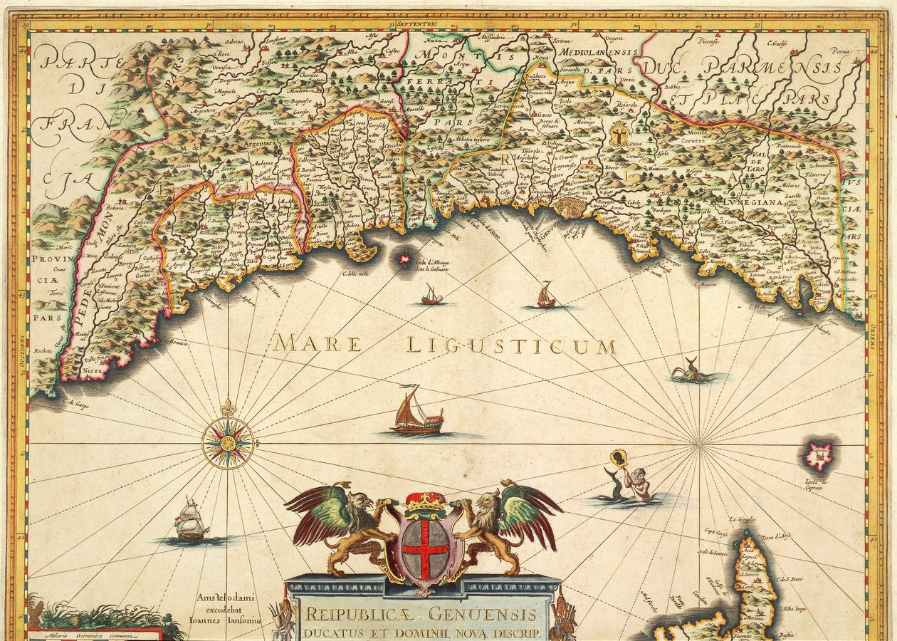 Janovská republika, mapa Jan Baptist Vrients, mědirytina od Johannes Baptista Vrints