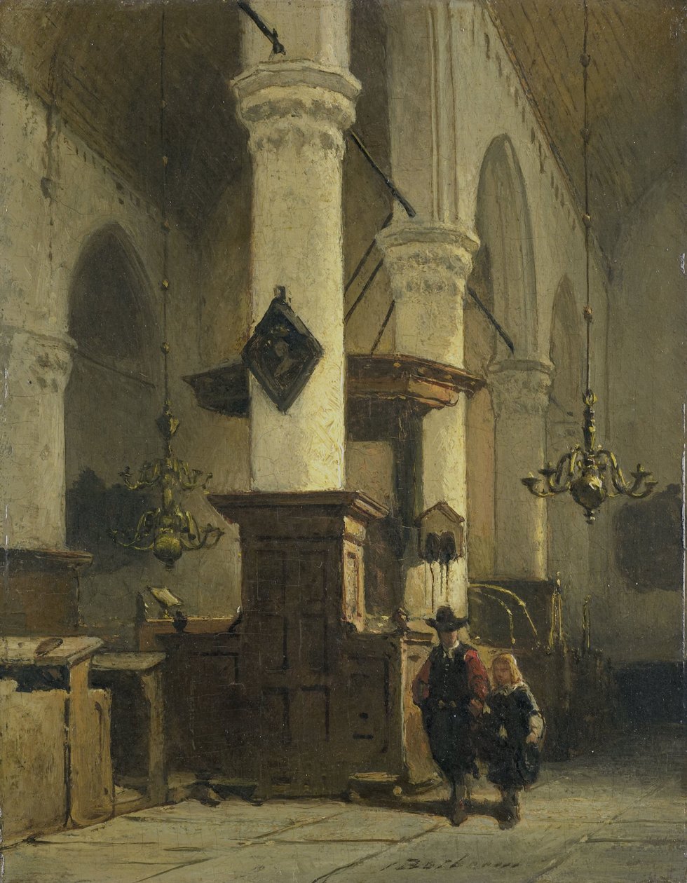 Interiér kostela od Johannes Bosboom