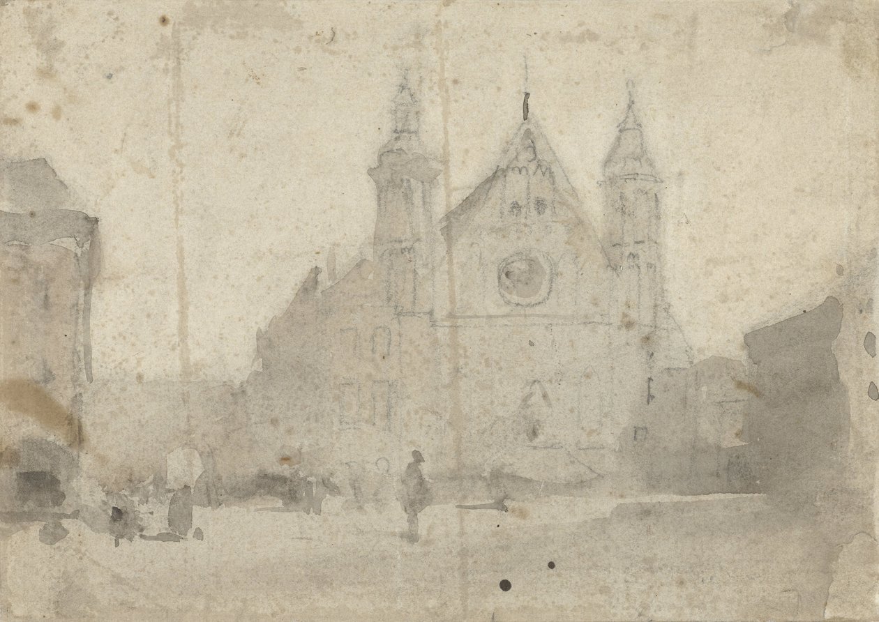 Pohled na Ridderzaal na Binnenhof od Johannes Bosboom