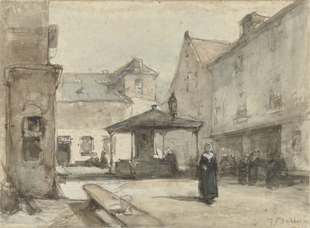 náměstí od Johannes Bosboom