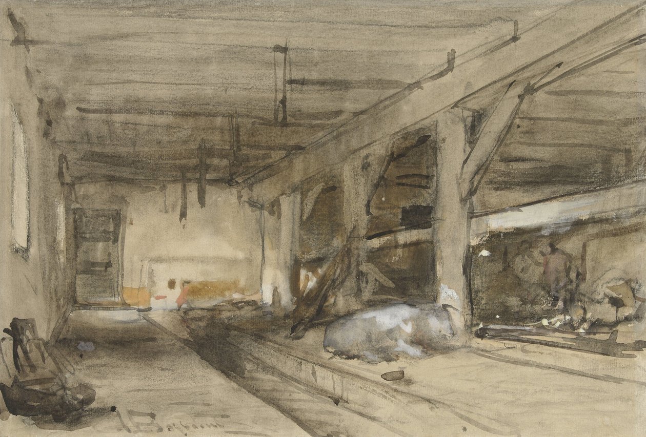Stalinterieur od Johannes Bosboom