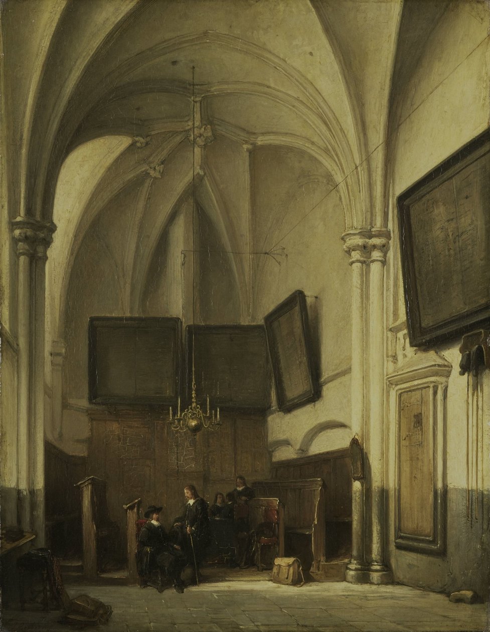 Vesnice kostela svatého Štěpána v Nijmegenu od Johannes Bosboom