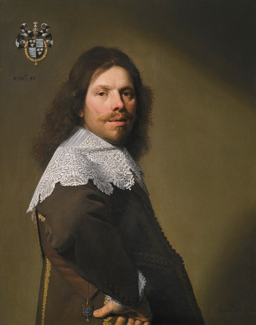 Portrét Cornelise Montignyho de Glarges od Johannes Cornelisz Verspronck