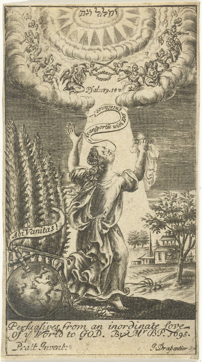 Žena je vzata do nebe od Johannes Drappentier (voor 1669 na 1713)