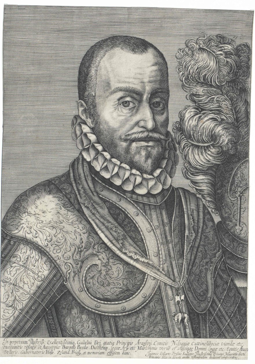 Hrabě z Holandska Obraz prince Viléma I. Oranžského od Johannes Eillarts