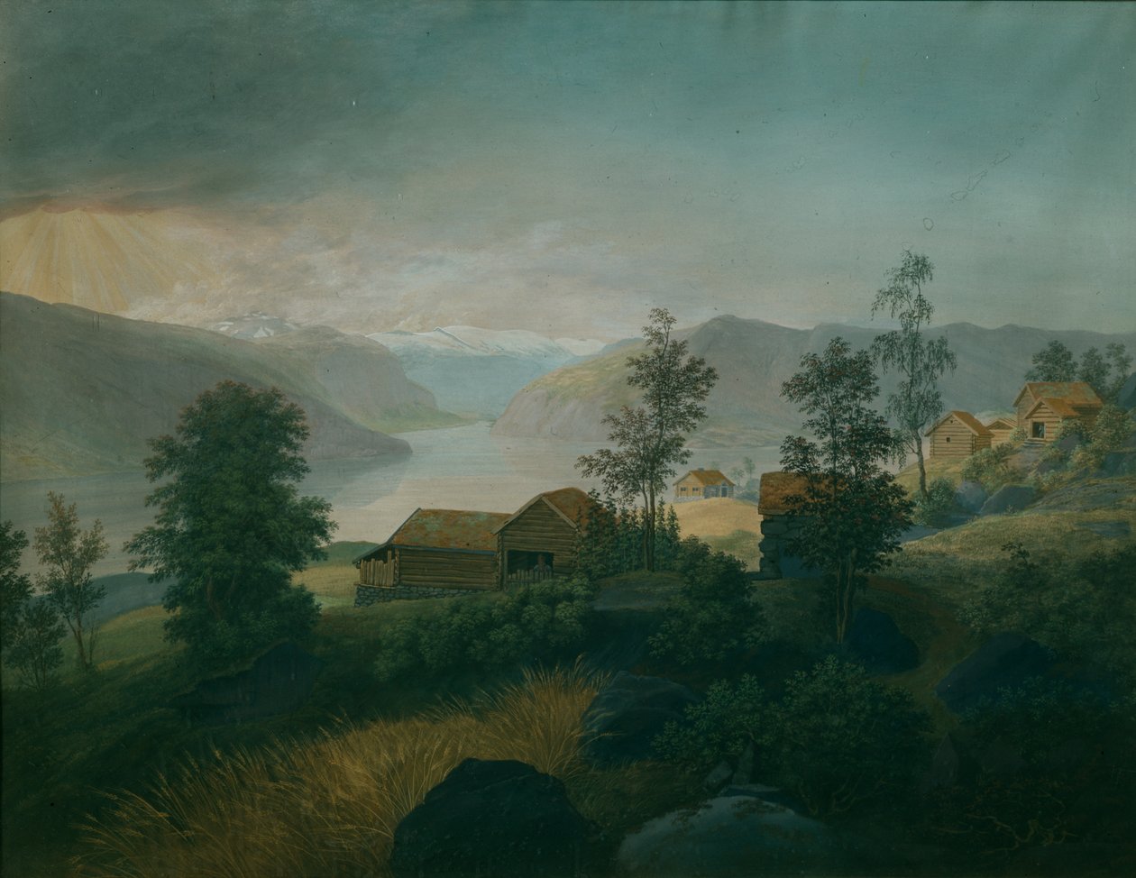 Z Gudbrandsdalen (olej na plátně) od Johannes Flintoe