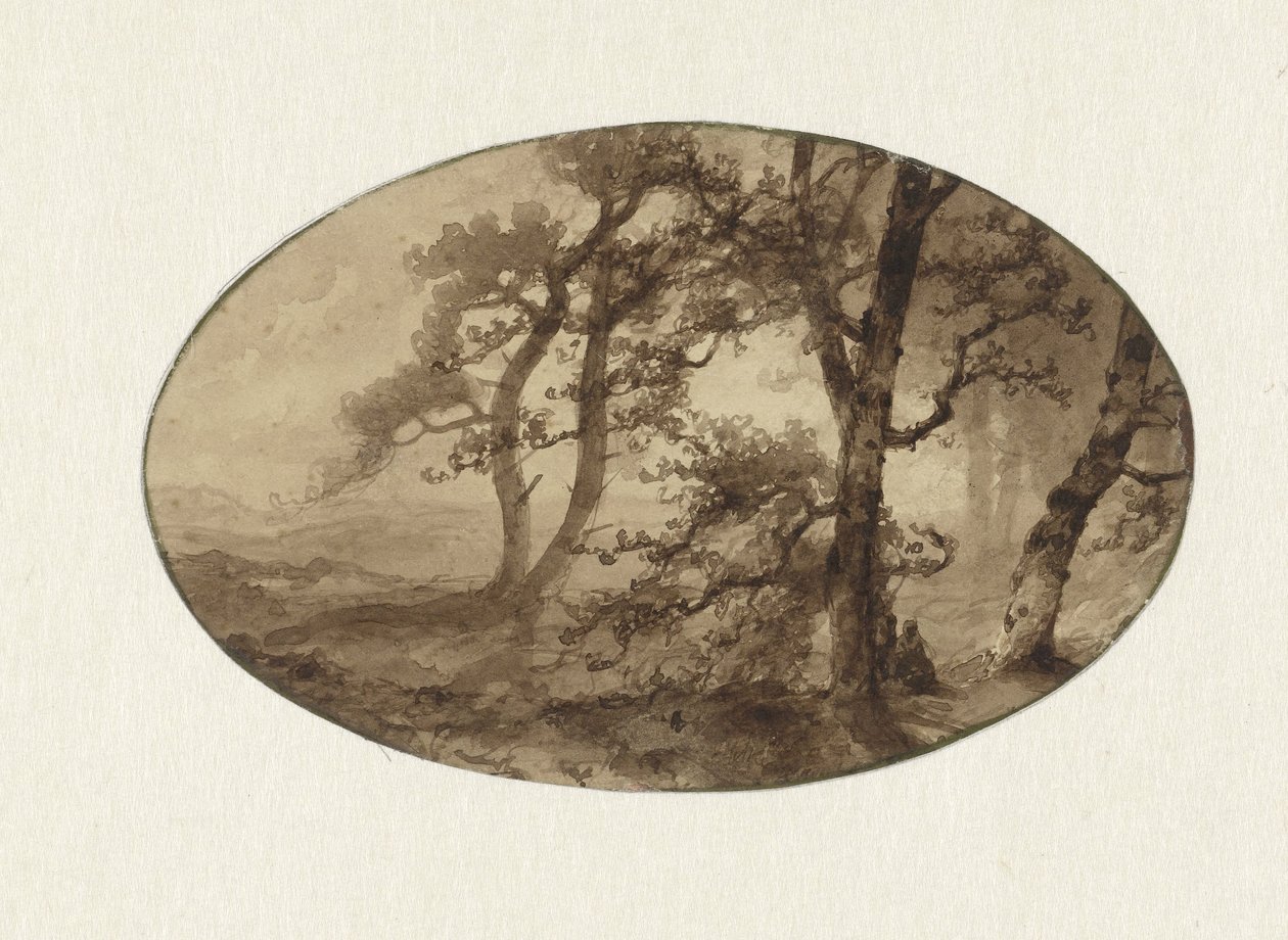 okraj lesa od Johannes Franciscus Hoppenbrouwers