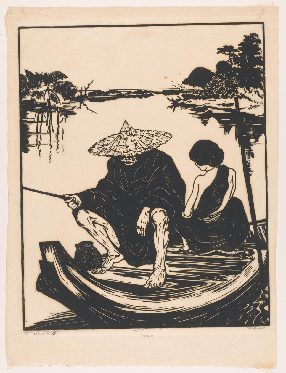 Aceh fisher (původní název na objektu) od Johannes Frederik Engelbert ten Klooster (signed by artist)