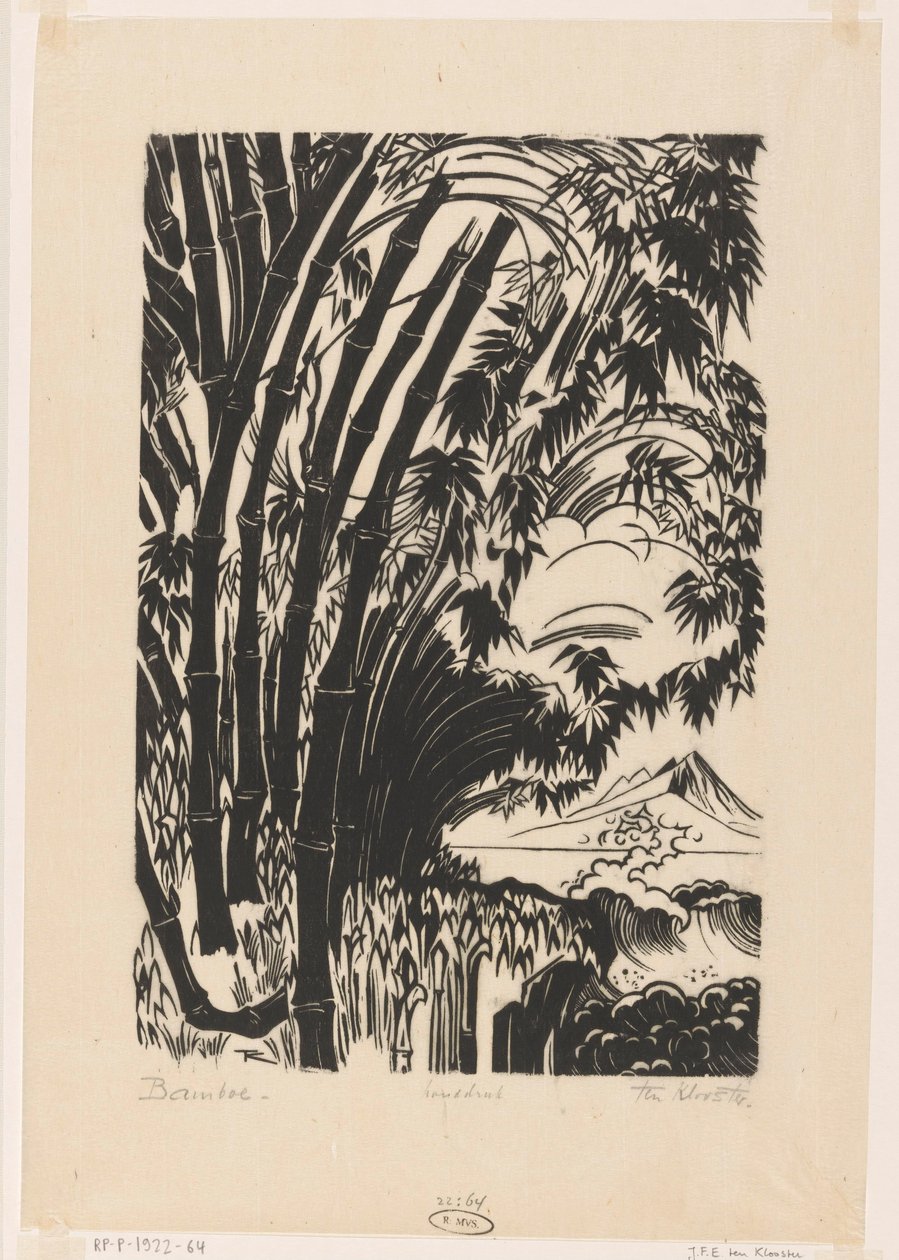 Bamboe (původní název na objektu) od Johannes Frederik Engelbert ten Klooster (signed by artist)