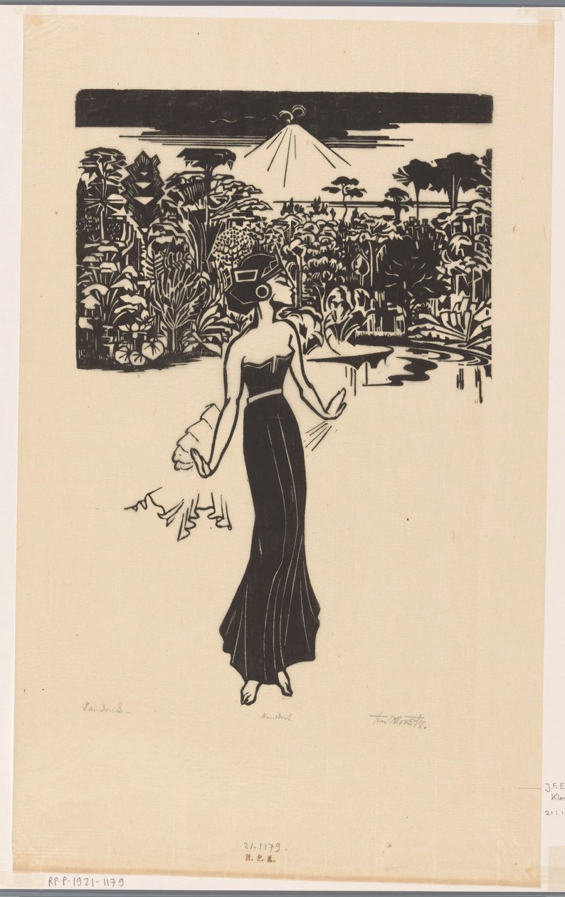Danseres (původní název na objektu) od Johannes Frederik Engelbert ten Klooster (signed by artist)