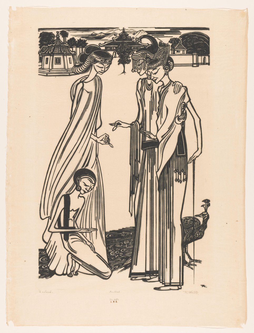 De aalmoes (původní název na objektu) od Johannes Frederik Engelbert ten Klooster (signed by artist)