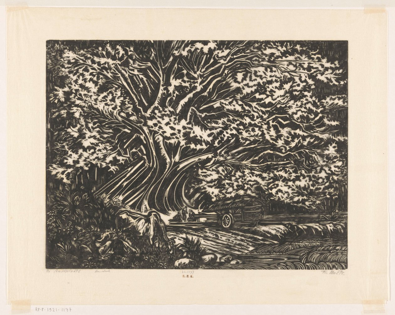 Místo odpočinku (původní název objektu) od Johannes Frederik Engelbert ten Klooster (signed by artist)