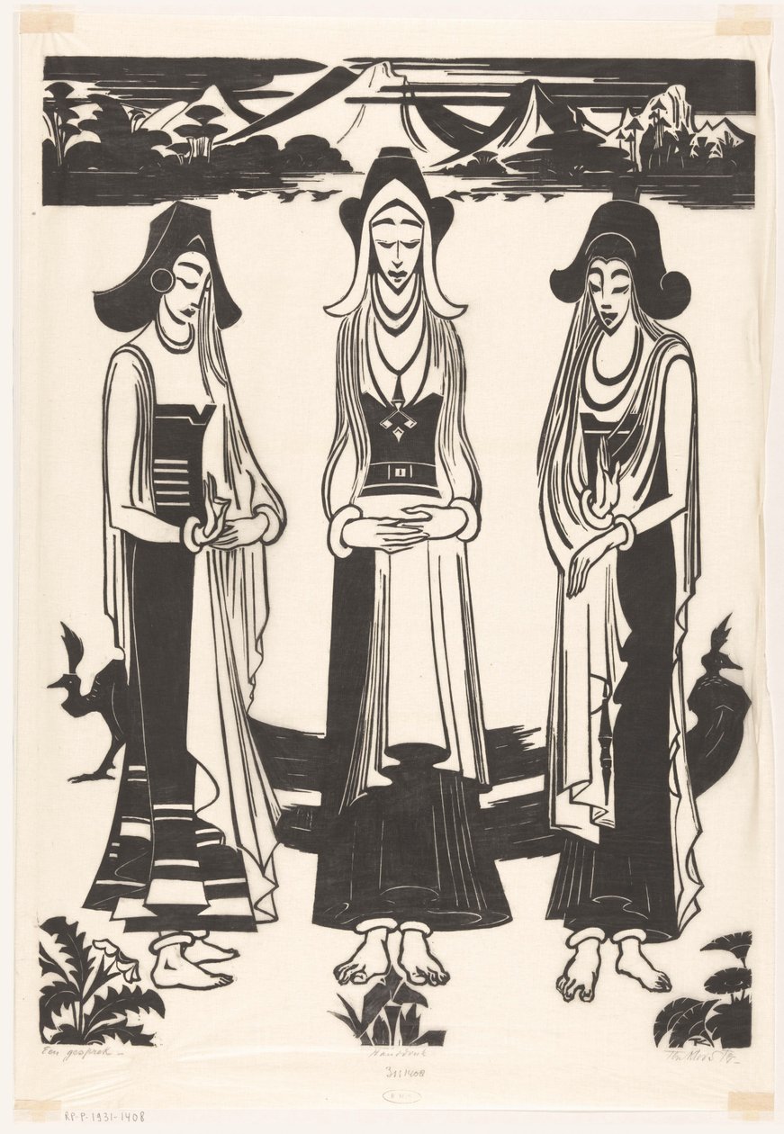Konverzace (původní název objektu) od Johannes Frederik Engelbert ten Klooster (signed by artist)