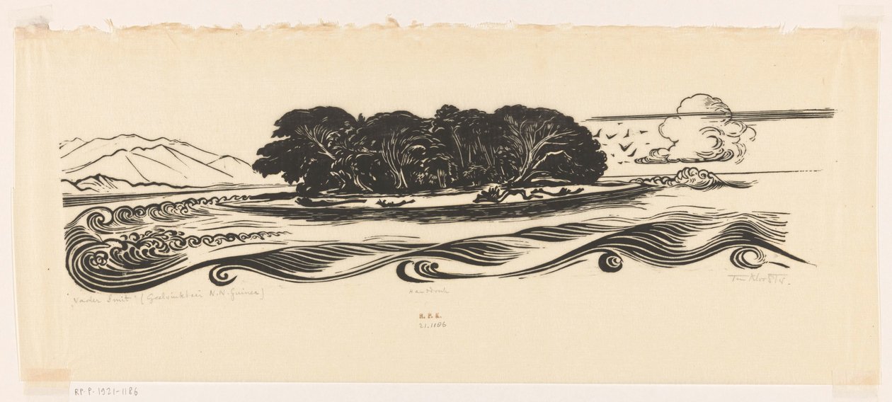 Vader Smit, Geelvink Bay, Nizozemská Nová Guinea (původní název na objektu) od Johannes Frederik Engelbert ten Klooster (signed by artist)
