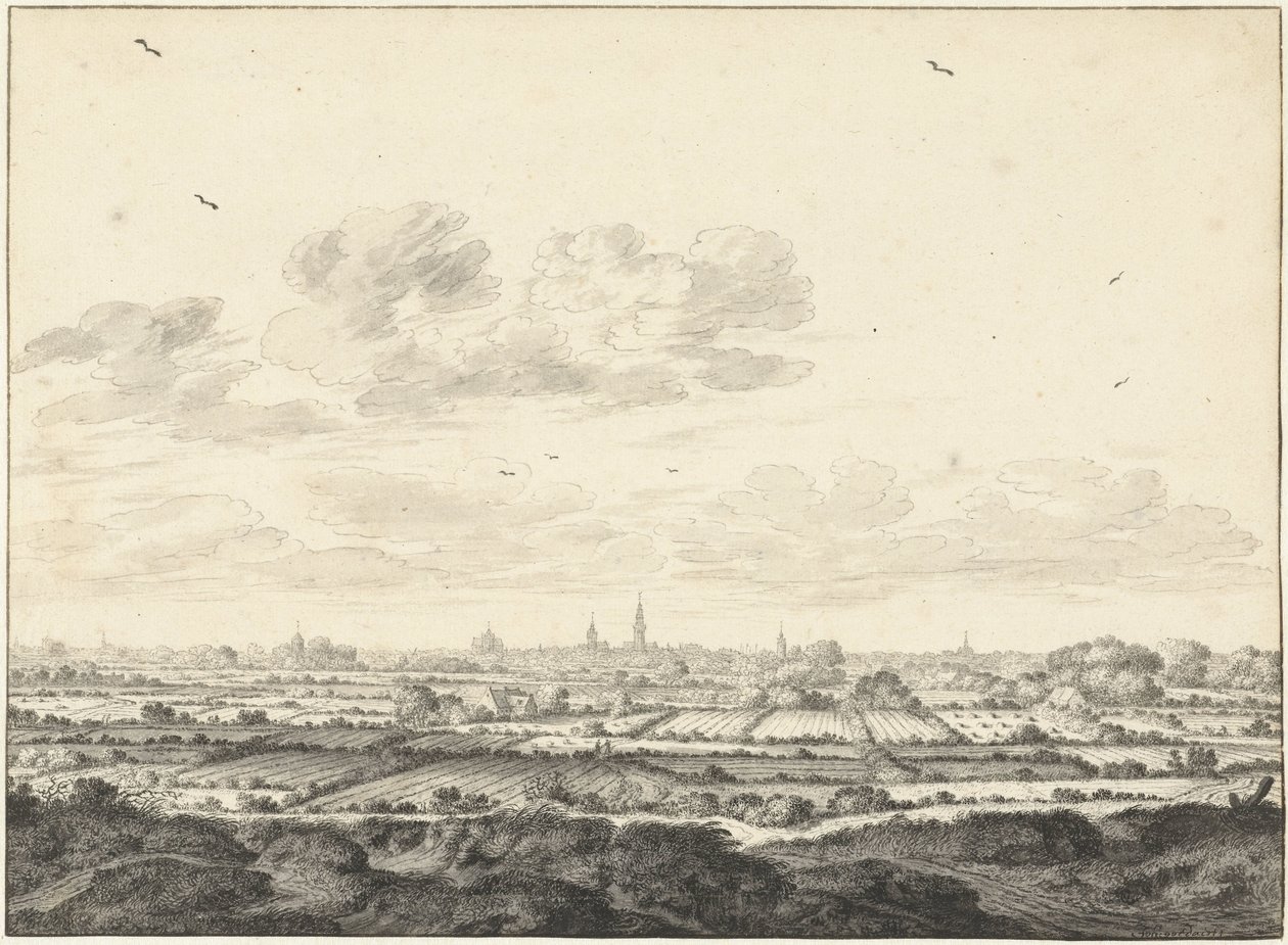 Pohled na Middelburg od Johannes Goedaert