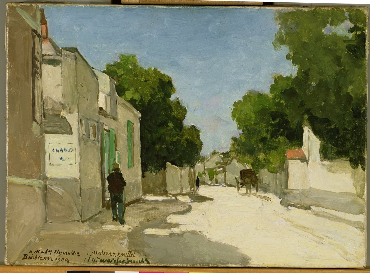 Milletův dům v Barbizonu, 1900 od Johannes Hendrik Weissenbruch
