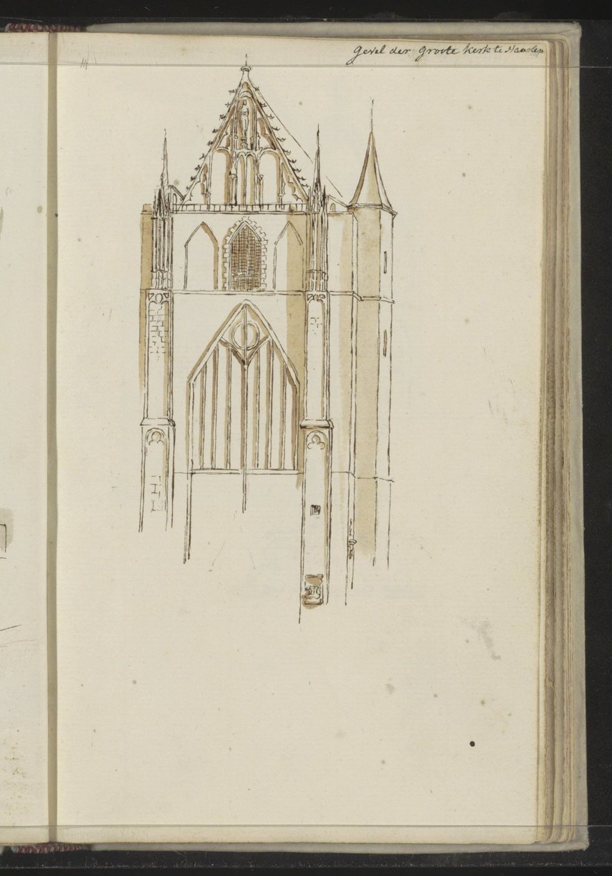 Fasáda Grote Kerk v Haarlemu od Johannes Huibert Prins