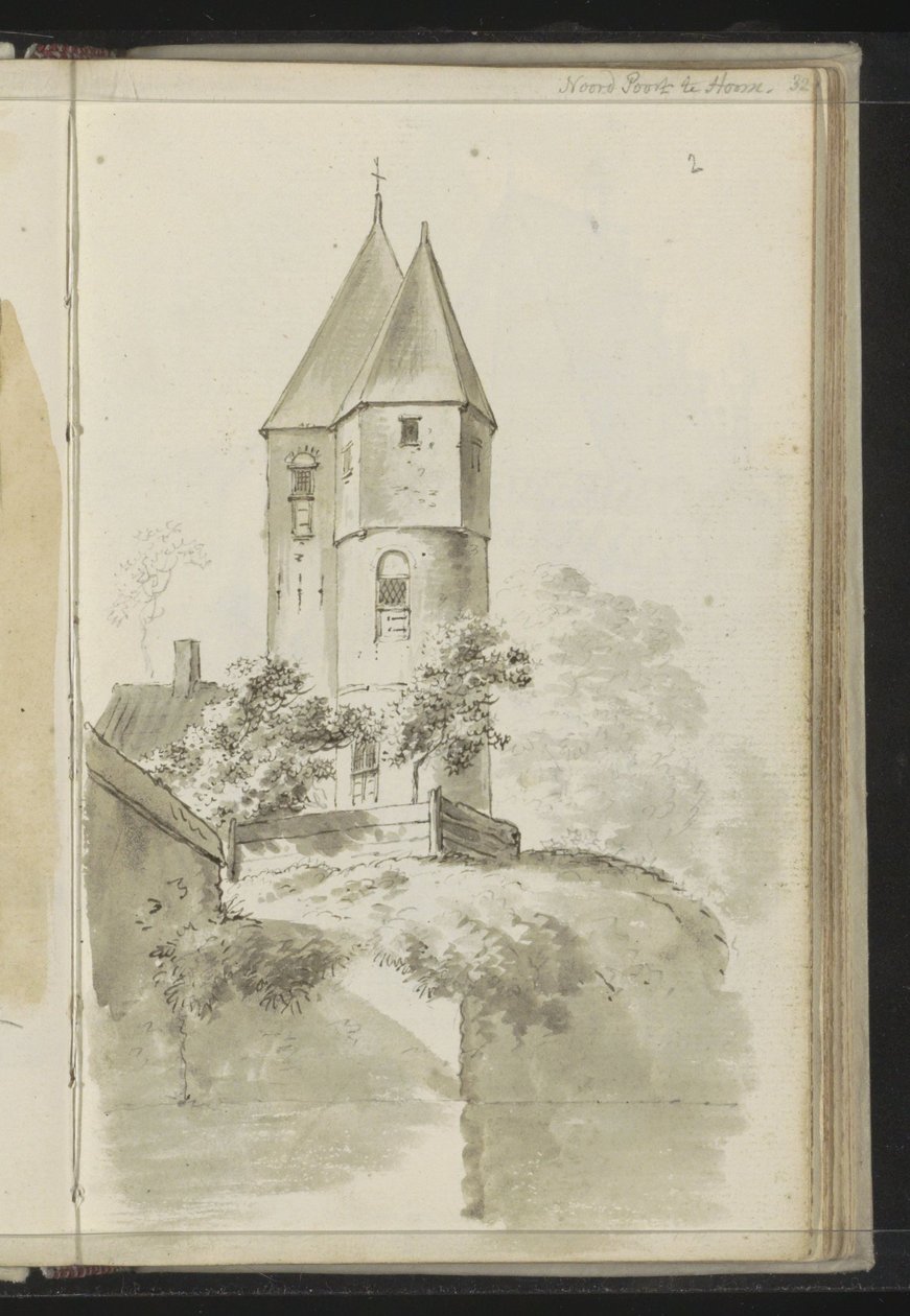 Towers of the Noorderpoort v Hoornu od Johannes Huibert Prins