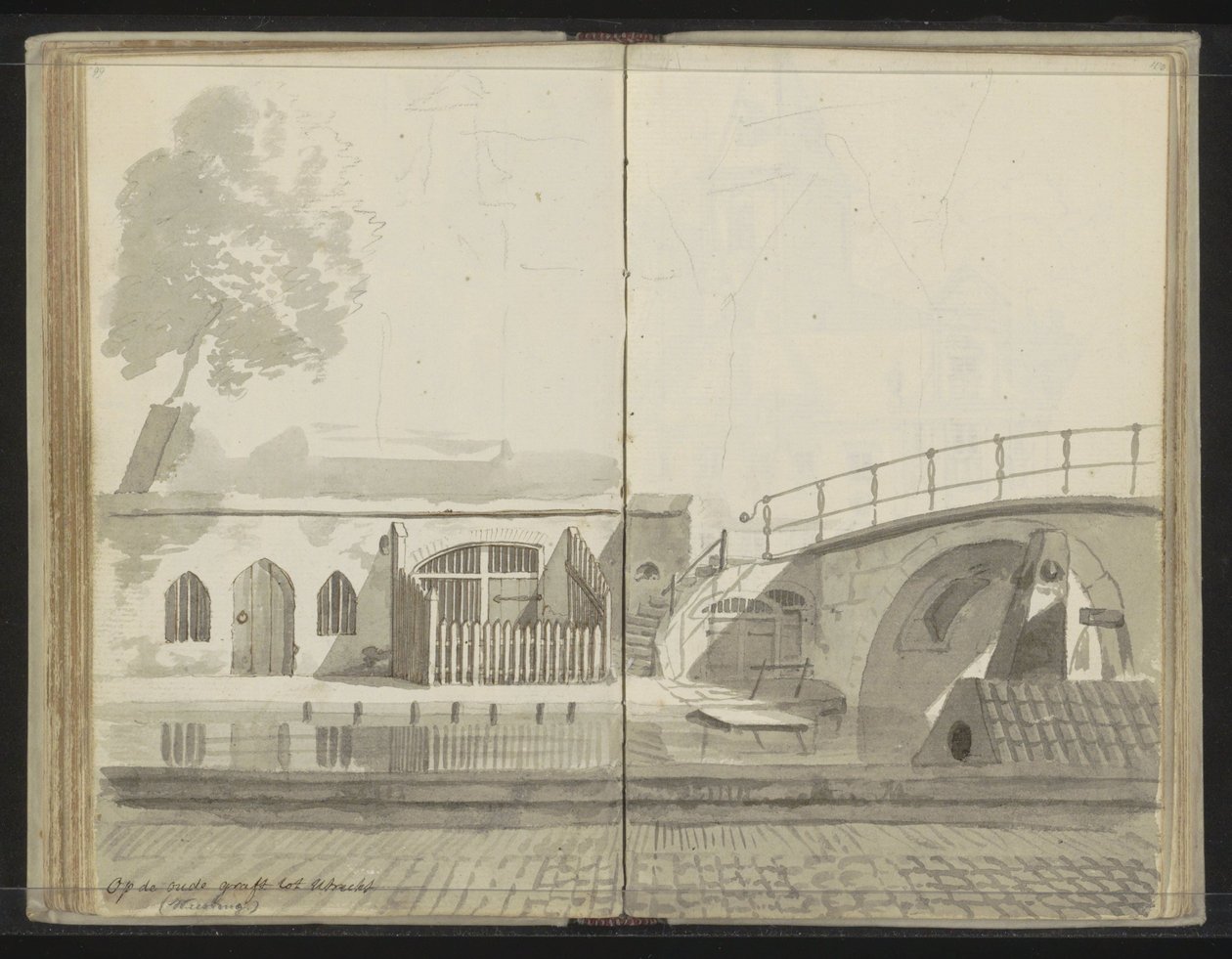 Weesbrug přes Oudegracht v Utrechtu od Johannes Huibert Prins