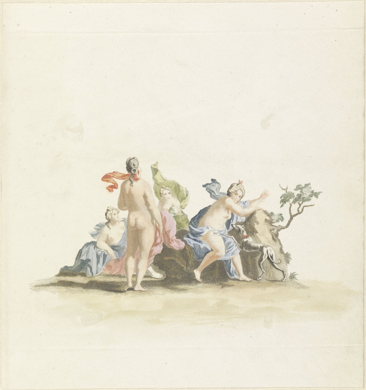 Diana a její nymfy od Johannes Jacobsz van den Aveele (attributed to)