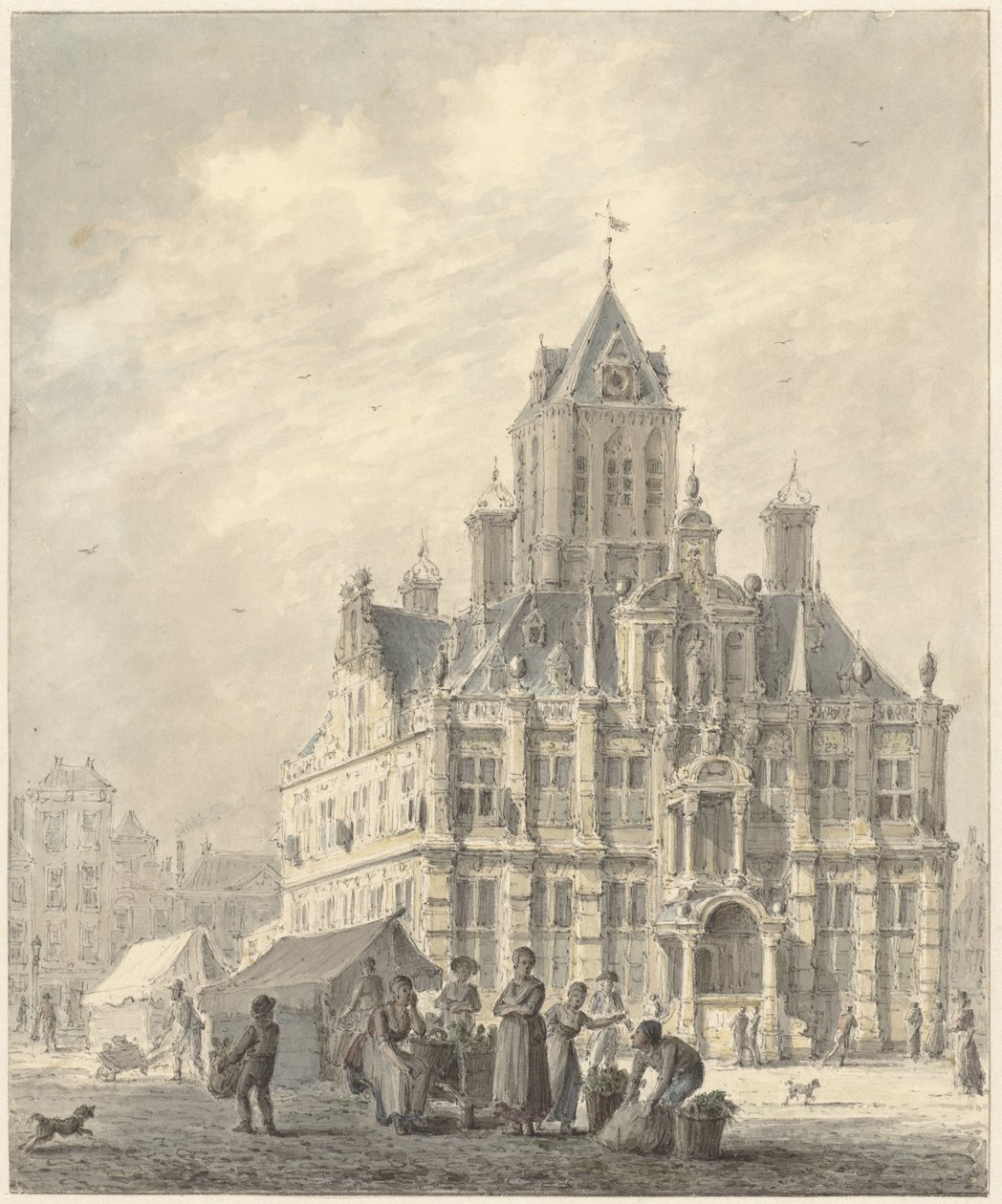 Radnice v Delftu od Johannes Jelgerhuis