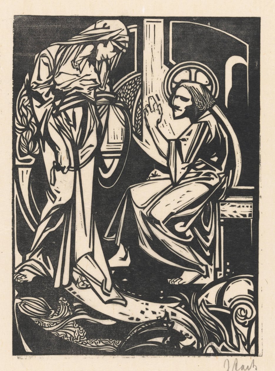 Kristus a Samaritánka od Johannes Josephus Aarts (signed by artist)