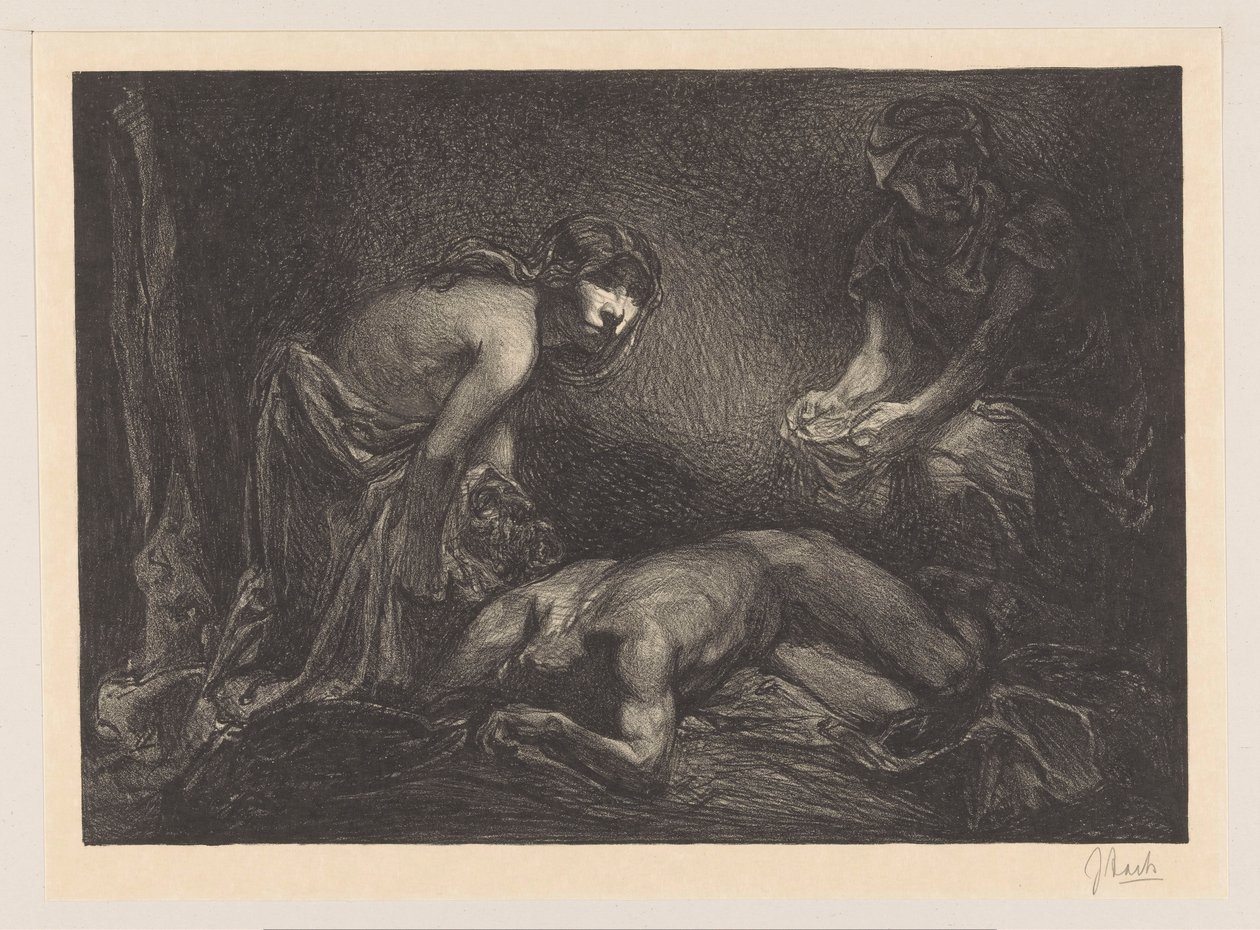 Judith a služebná s hlavou a tělem Holoferna od Johannes Josephus Aarts (signed by artist)