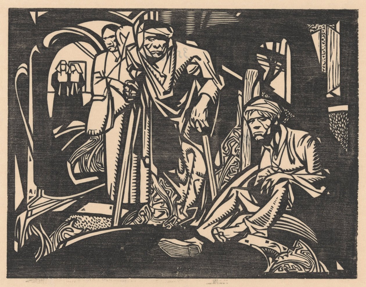 Zraněný v kostele od Johannes Josephus Aarts