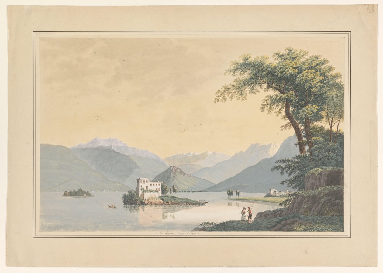 Pohled na Isola Madre v jezeře Maggiore od Johannes Josephus Aarts