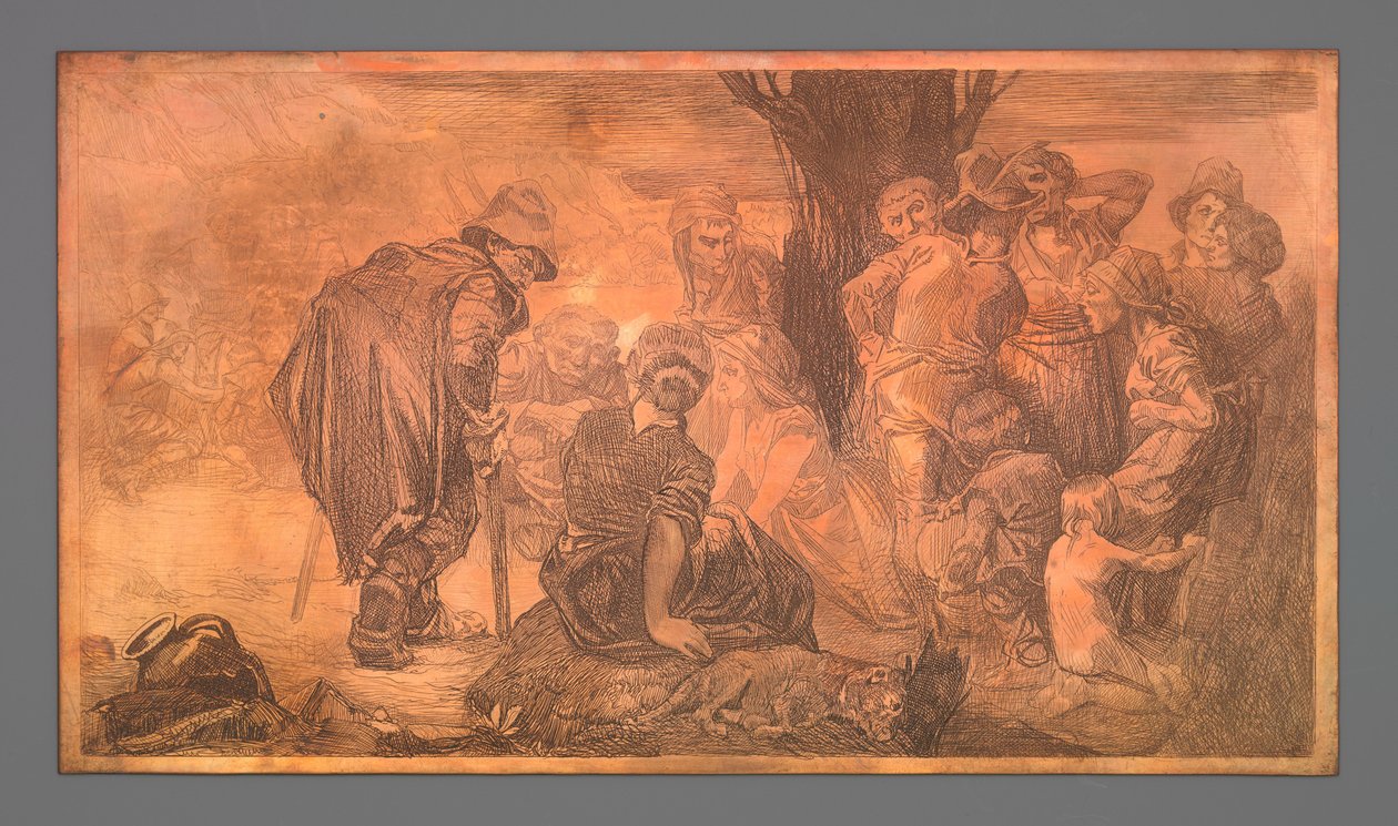 Skupina mužů a žen na stromě od Johannes Josephus Aarts