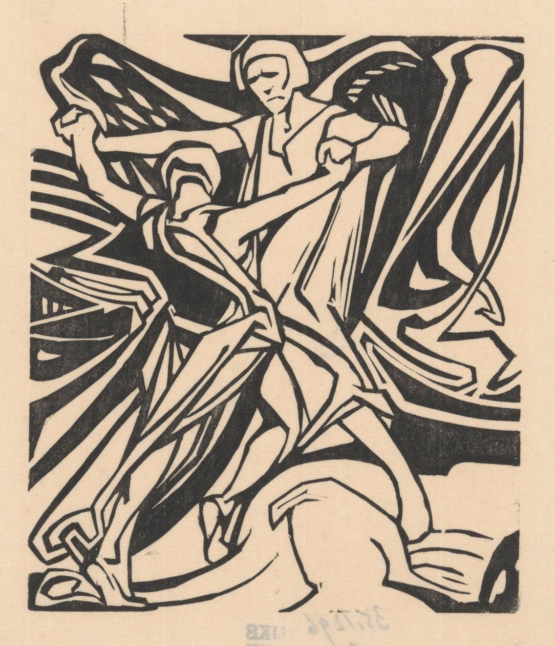 Jacob zápasí s andělem od Johannes Josephus Aarts