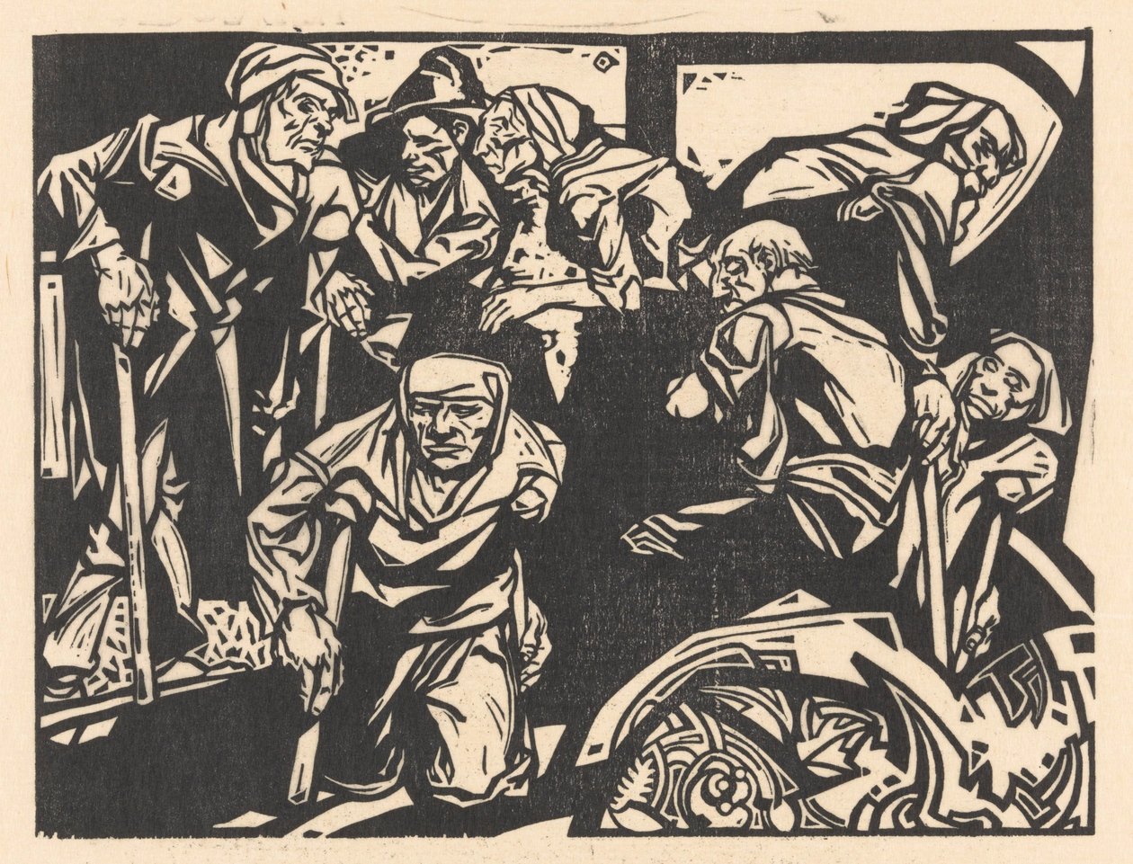 Muži s berlemi od Johannes Josephus Aarts