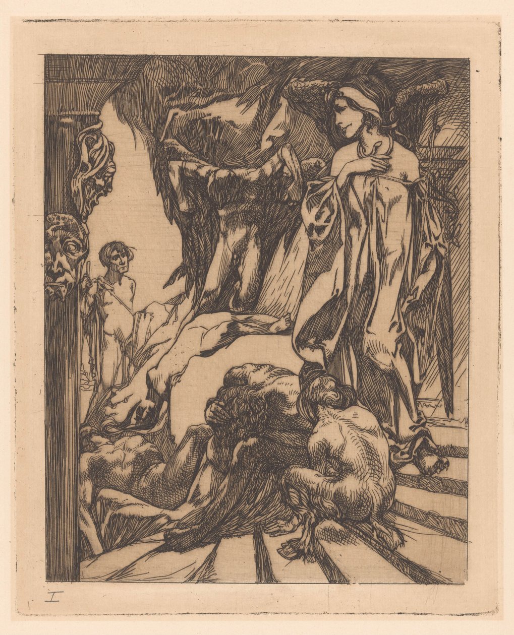 Oidipus ve sfingě od Johannes Josephus Aarts