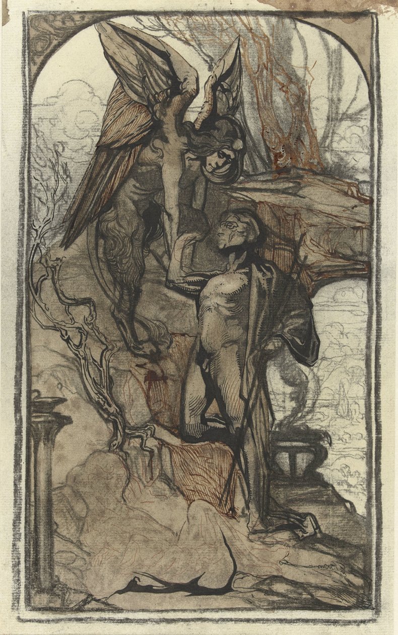 Oidipus ve sfingě od Johannes Josephus Aarts