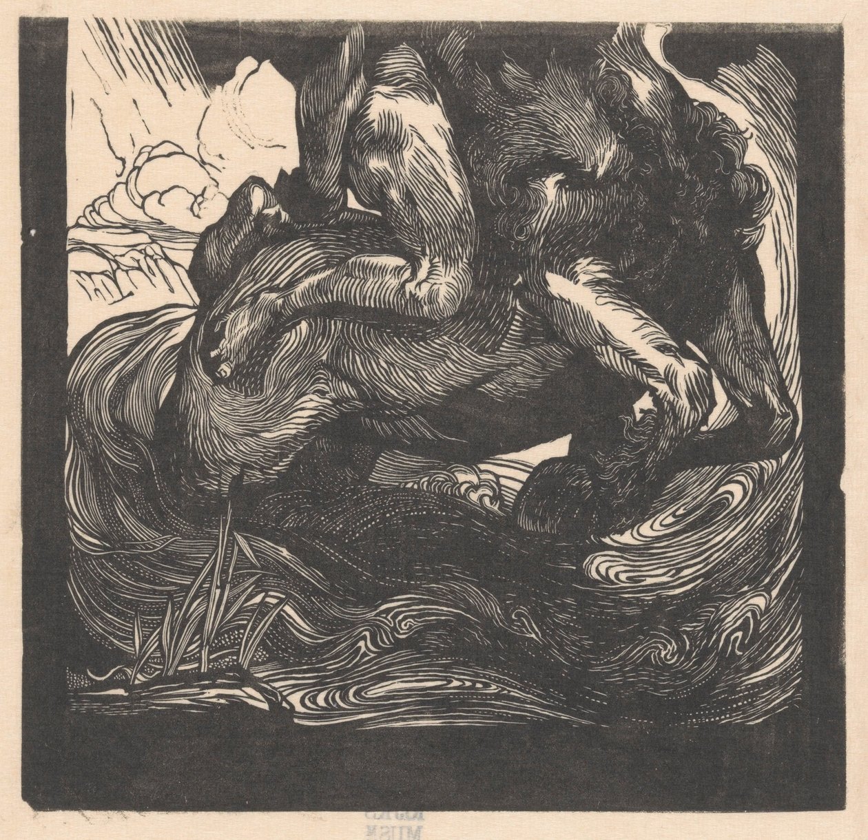 Spodní polovina kentaura od Johannes Josephus Aarts