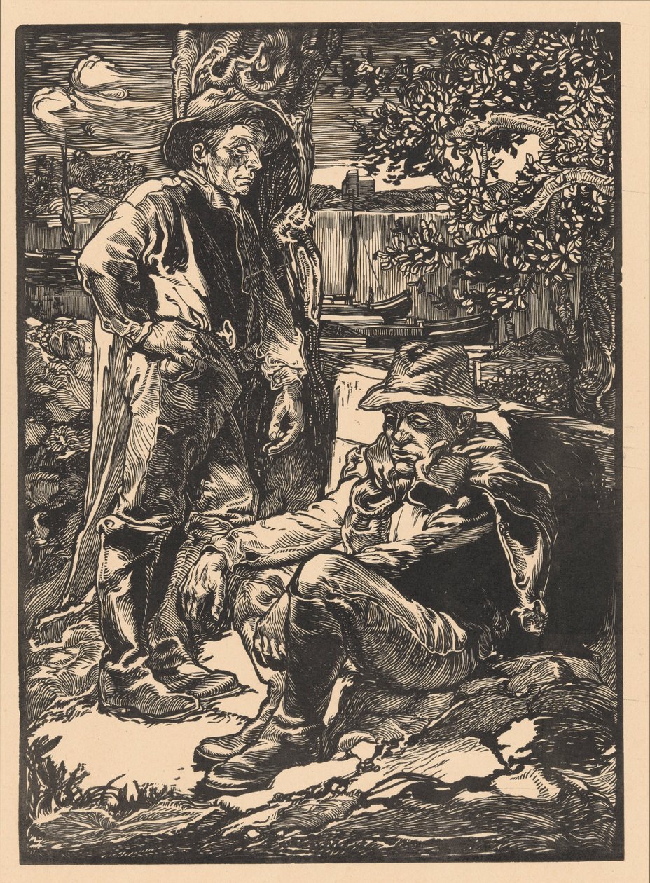 Odpočívající pracovníci poldru od Johannes Josephus Aarts
