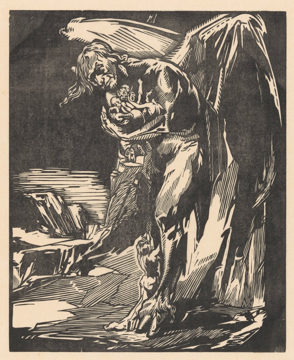 Satan s postavami v náručí od Johannes Josephus Aarts