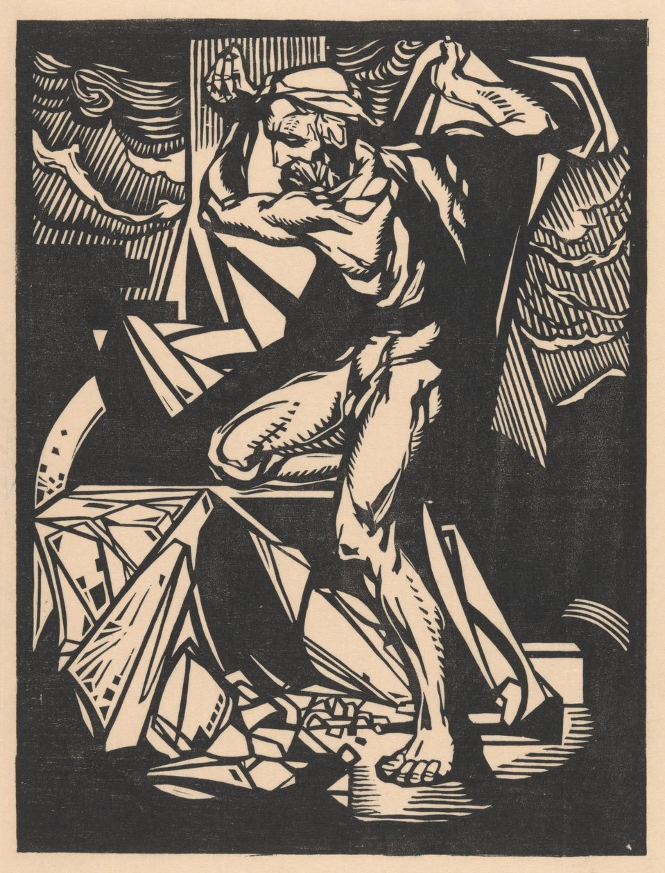 Samson ničí sloupy chrámu od Johannes Josephus Aarts