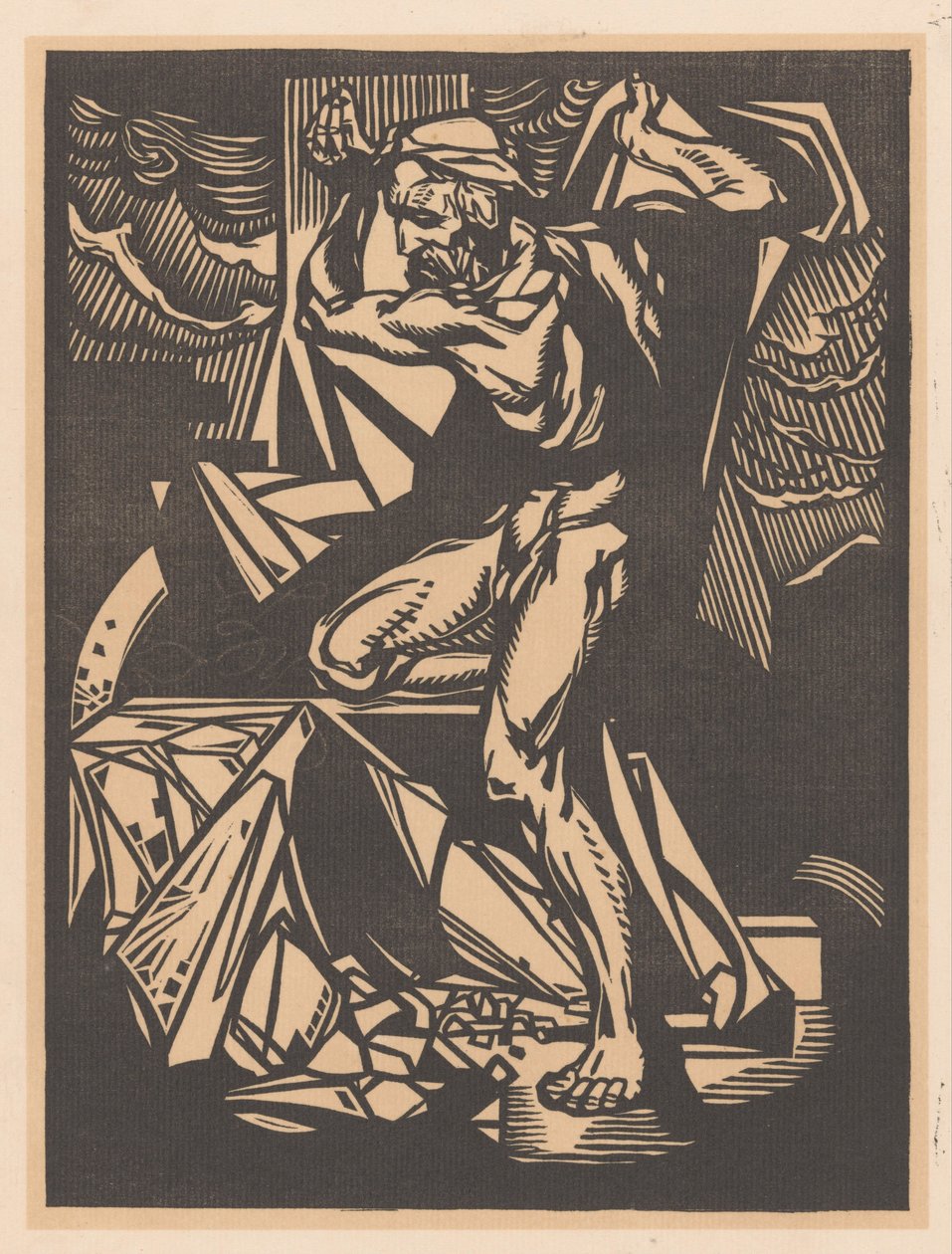 Samson ničí sloupy chrámu od Johannes Josephus Aarts