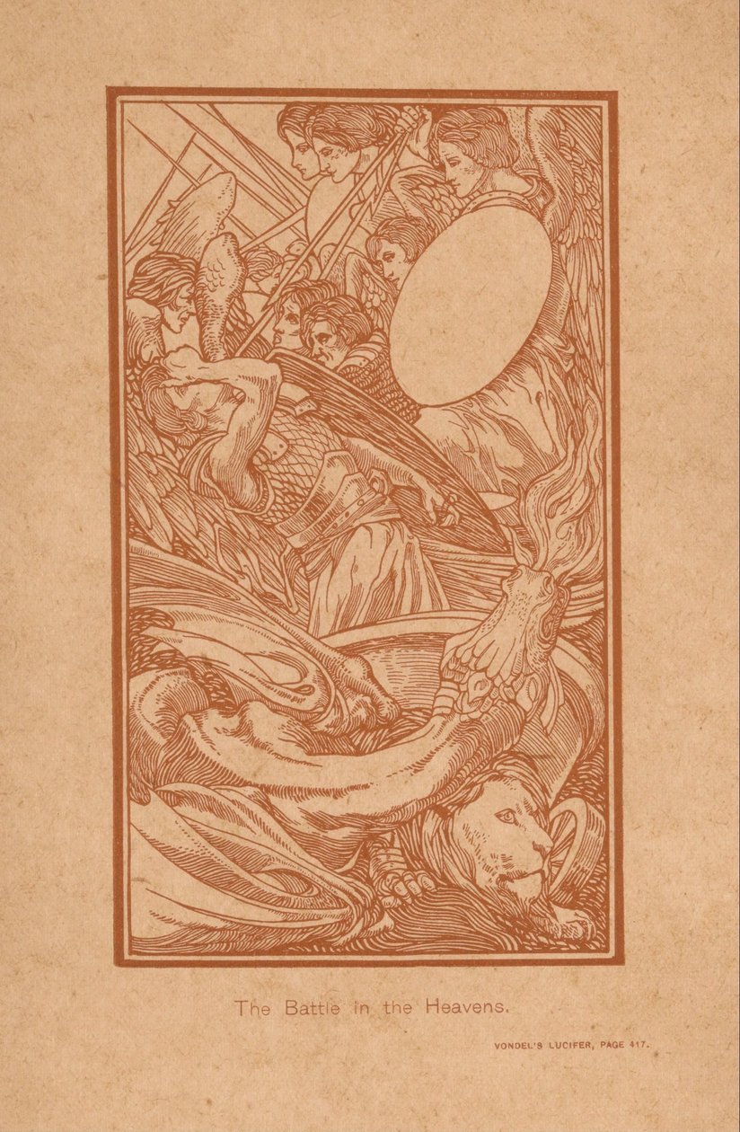 Strijd in de hemel The Battle in the Heavens (název na předmětu) od Johannes Josephus Aarts