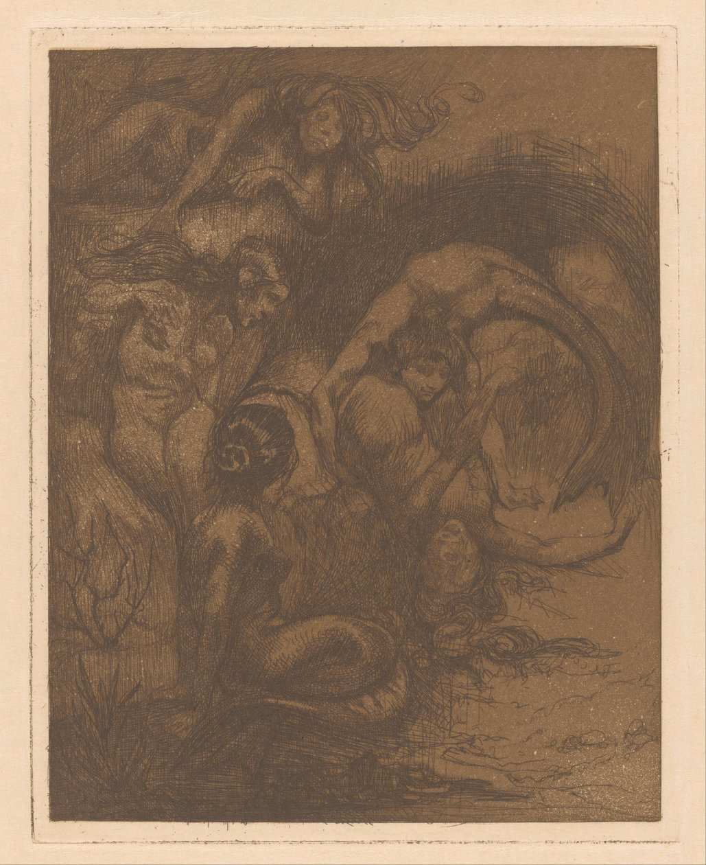 Pět mořských panen od Johannes Josephus Aarts