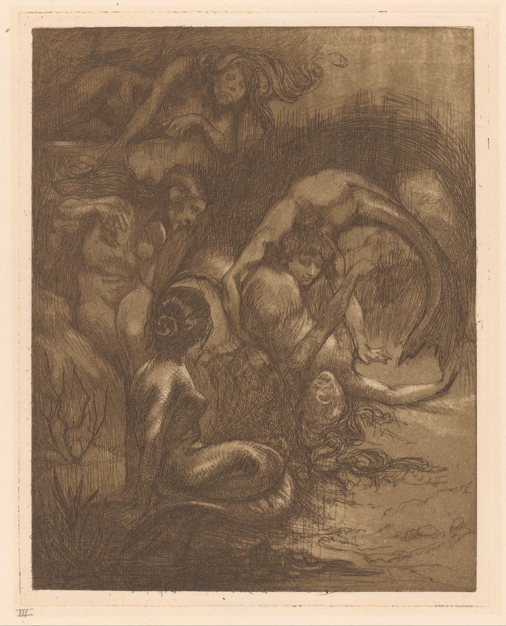 Pět mořských panen od Johannes Josephus Aarts