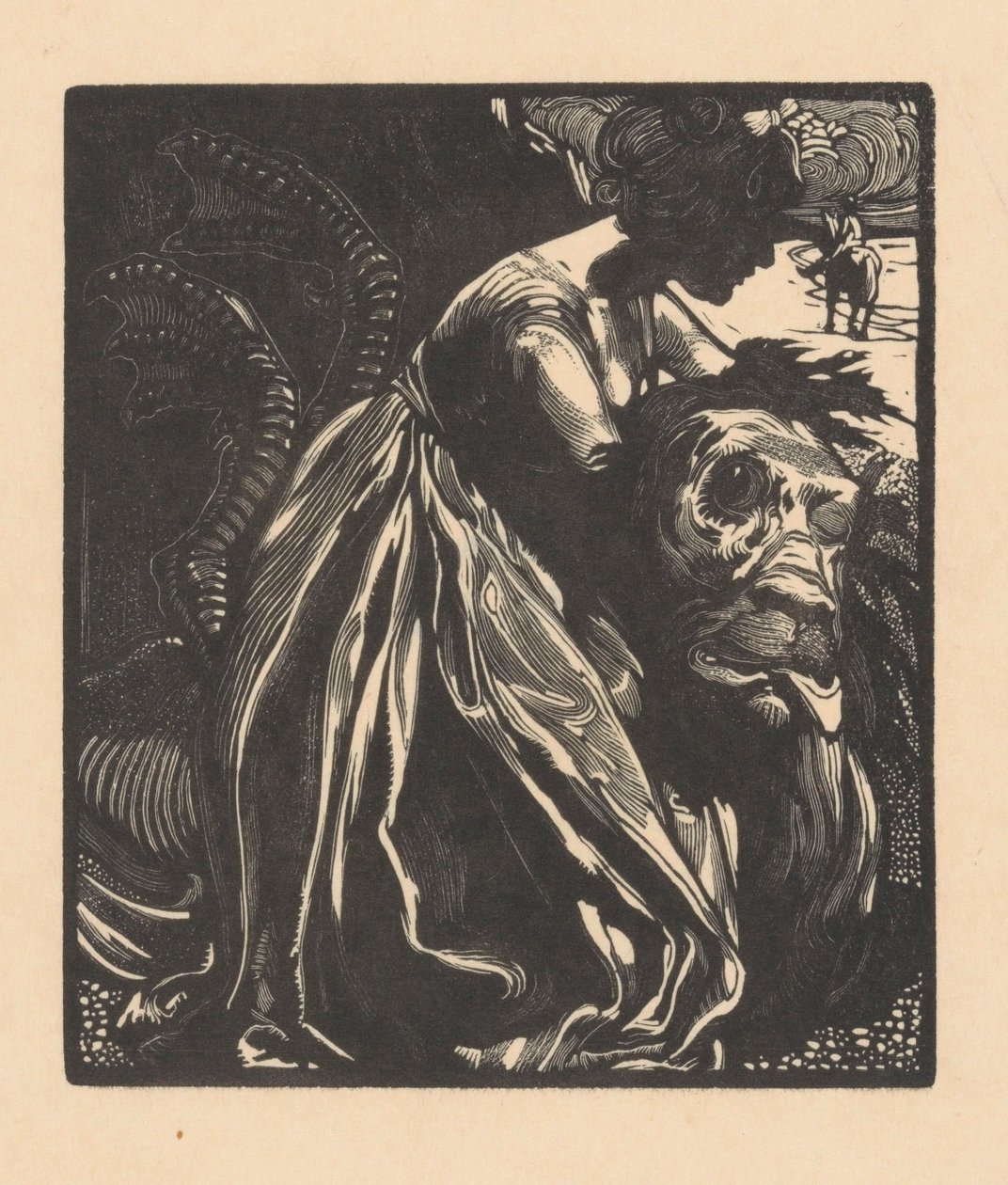 Žena s monstrem od Johannes Josephus Aarts