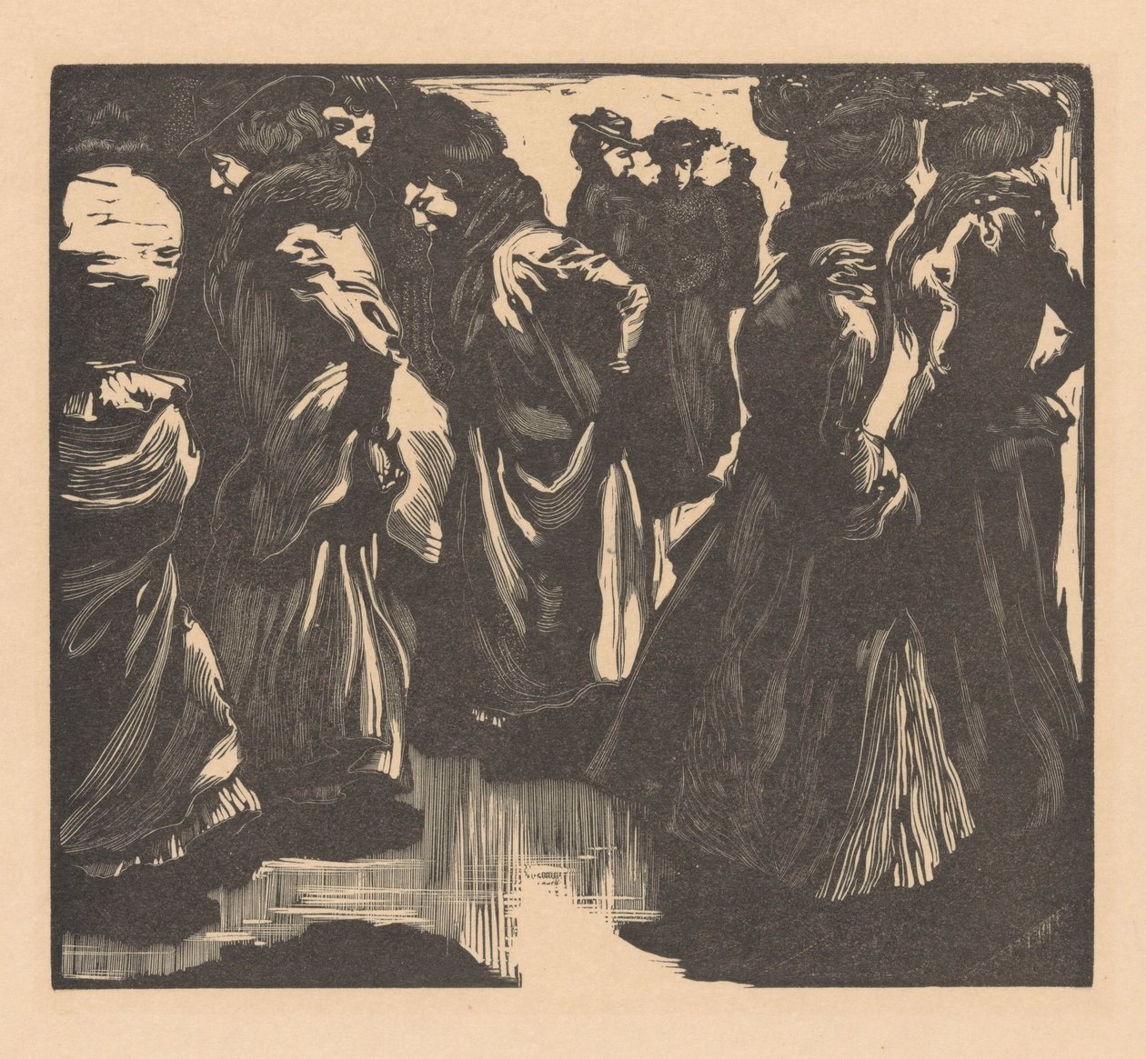 Ženy v dešti od Johannes Josephus Aarts