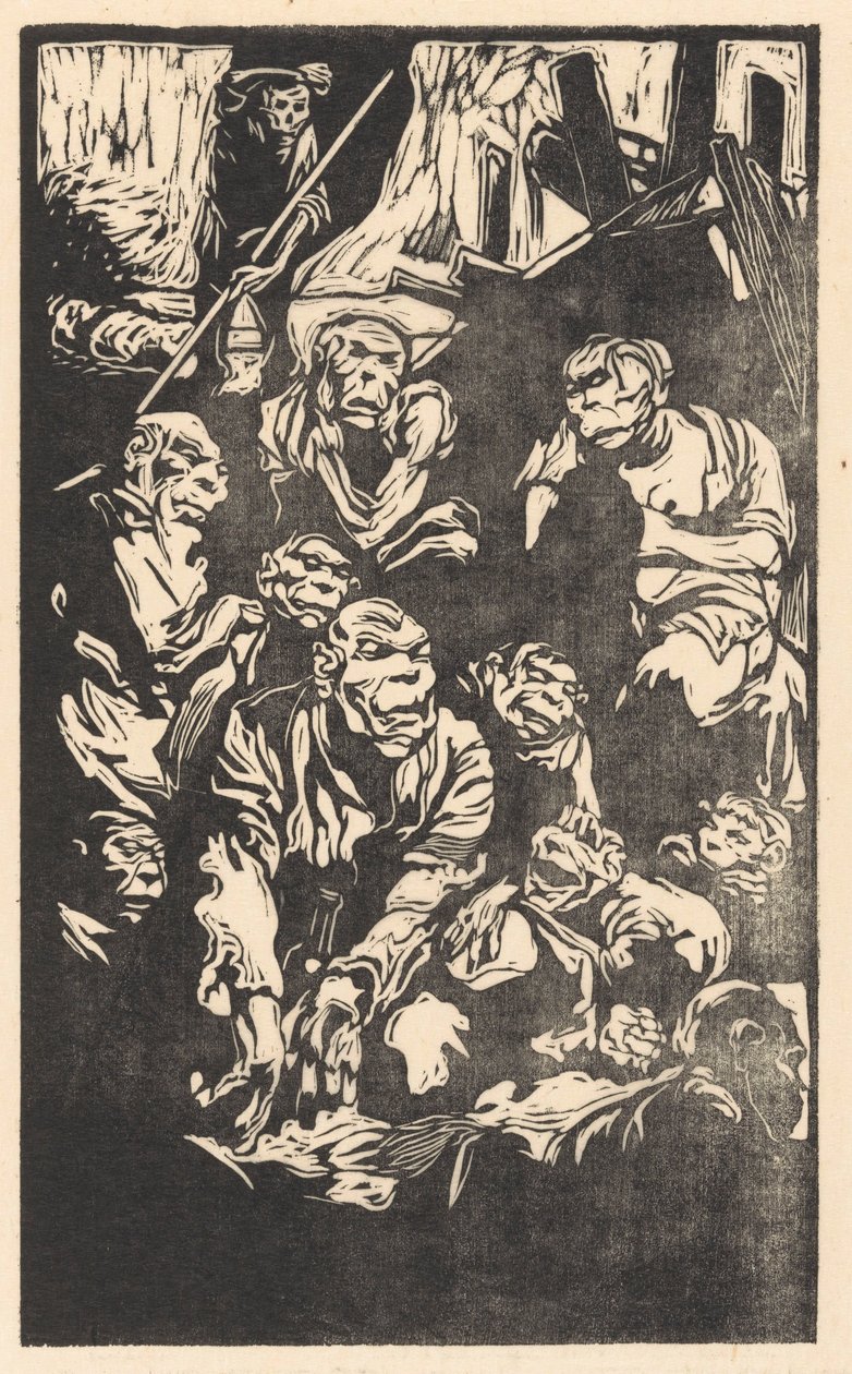 Sedící fantasy stvoření od Johannes Josephus Aarts
