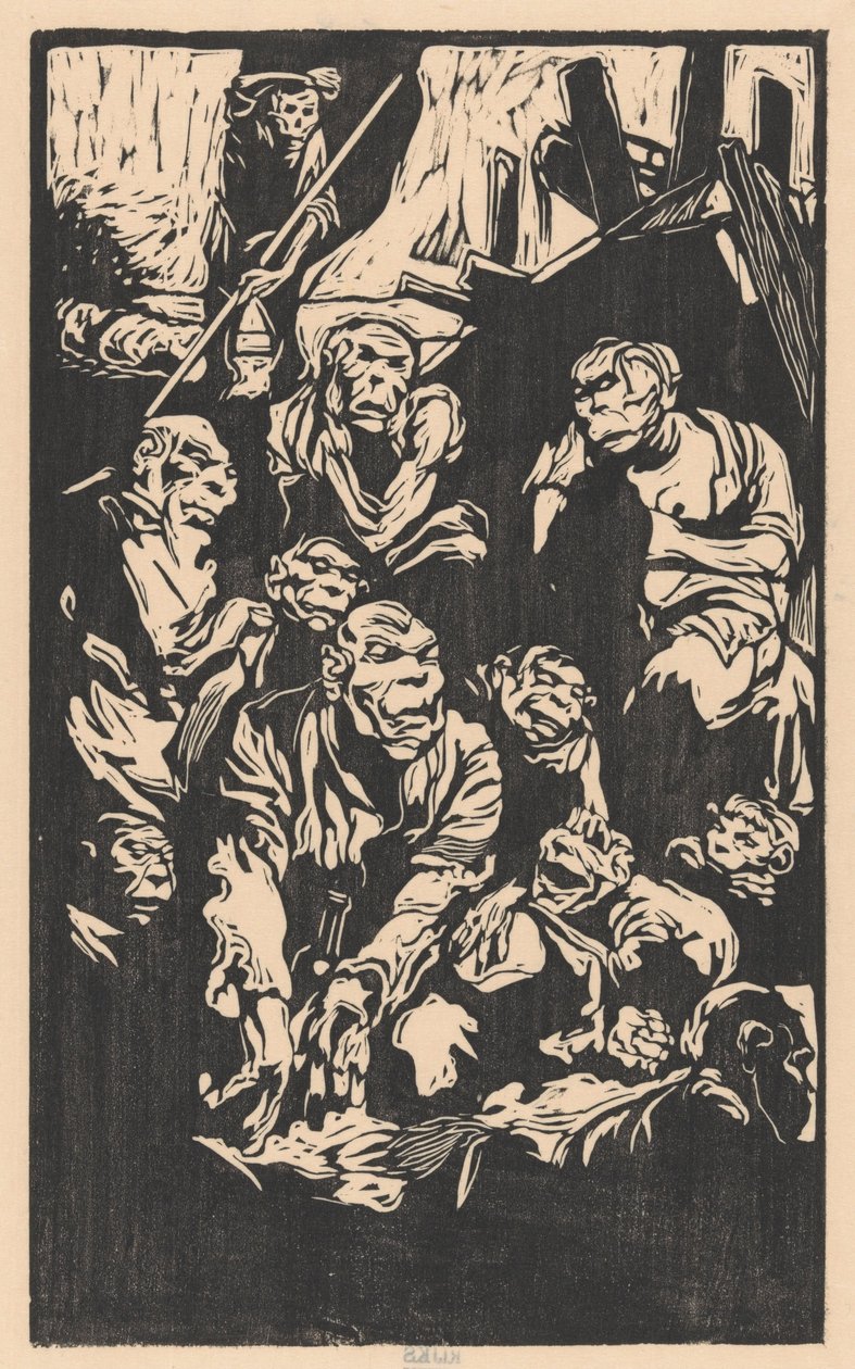 Sedící fantasy stvoření od Johannes Josephus Aarts