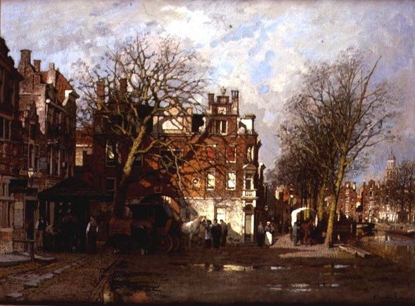 Capriccio Pohled na město od Johannes Karel Christian Klinkenberg