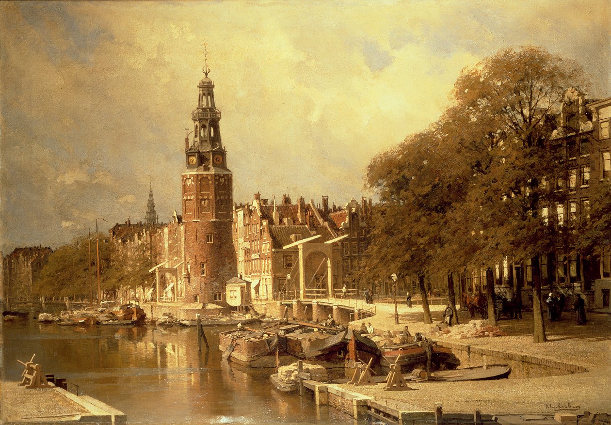 Pohled na Kalk Market, Amsterdam od Johannes Karel Christian Klinkenberg