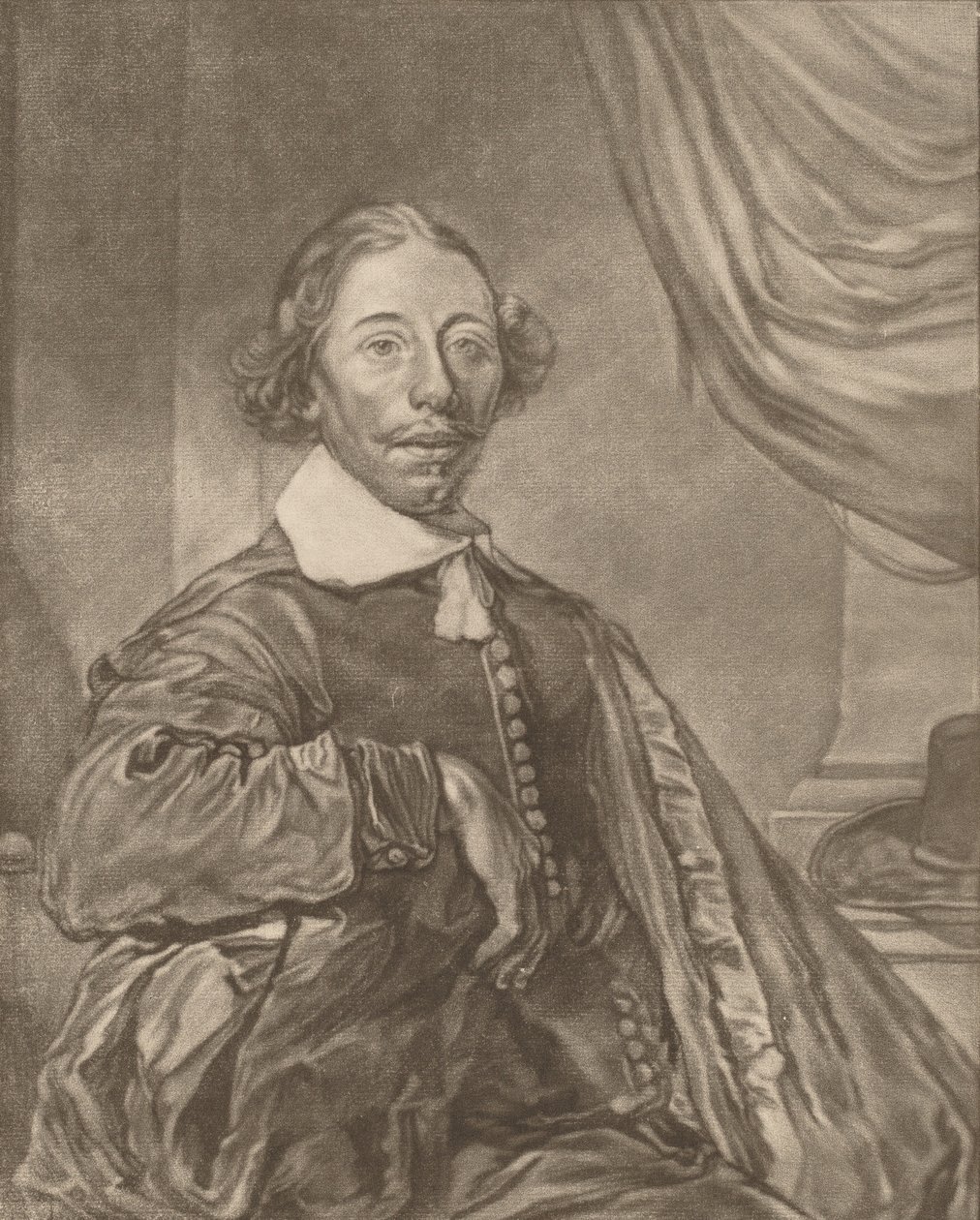 Portrét sedícího muže, 1771. od Johannes Kornlein